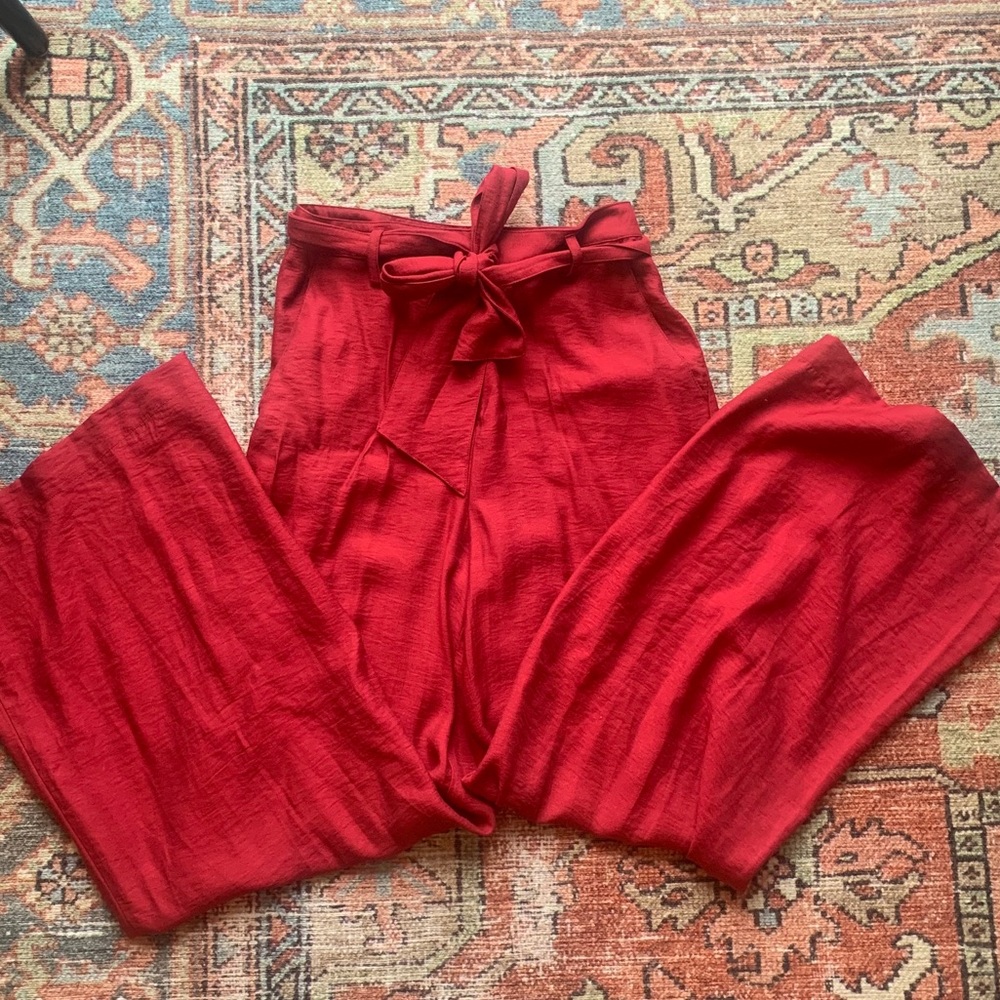 Anthropologie Flowy Wide Leg Trousers